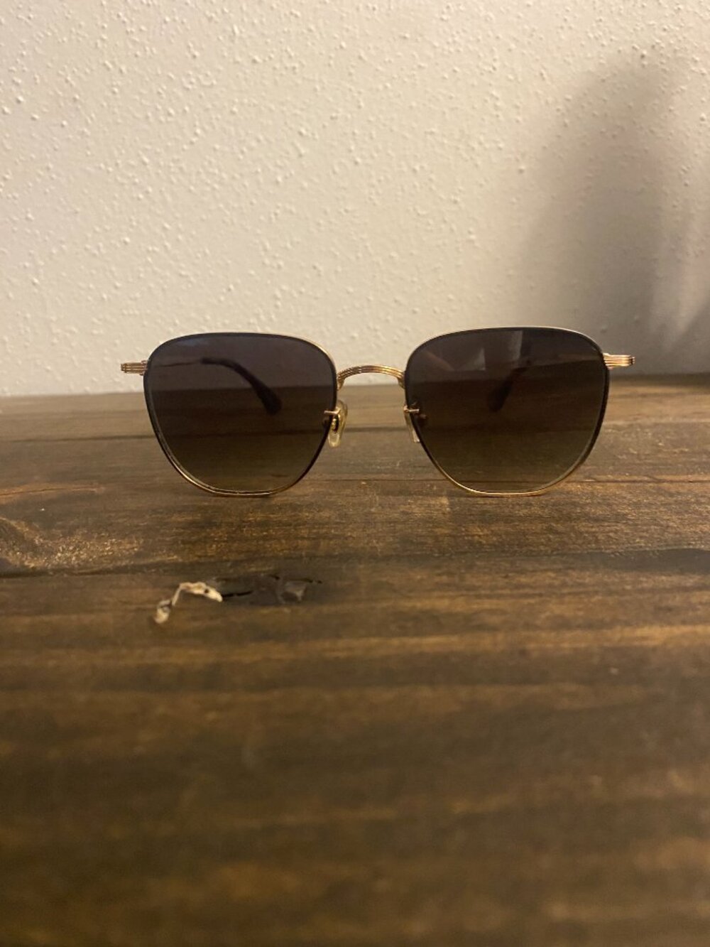 KREWE Dale Sunglasses - 24K TO MATTE BLACK FADE + MAPLE